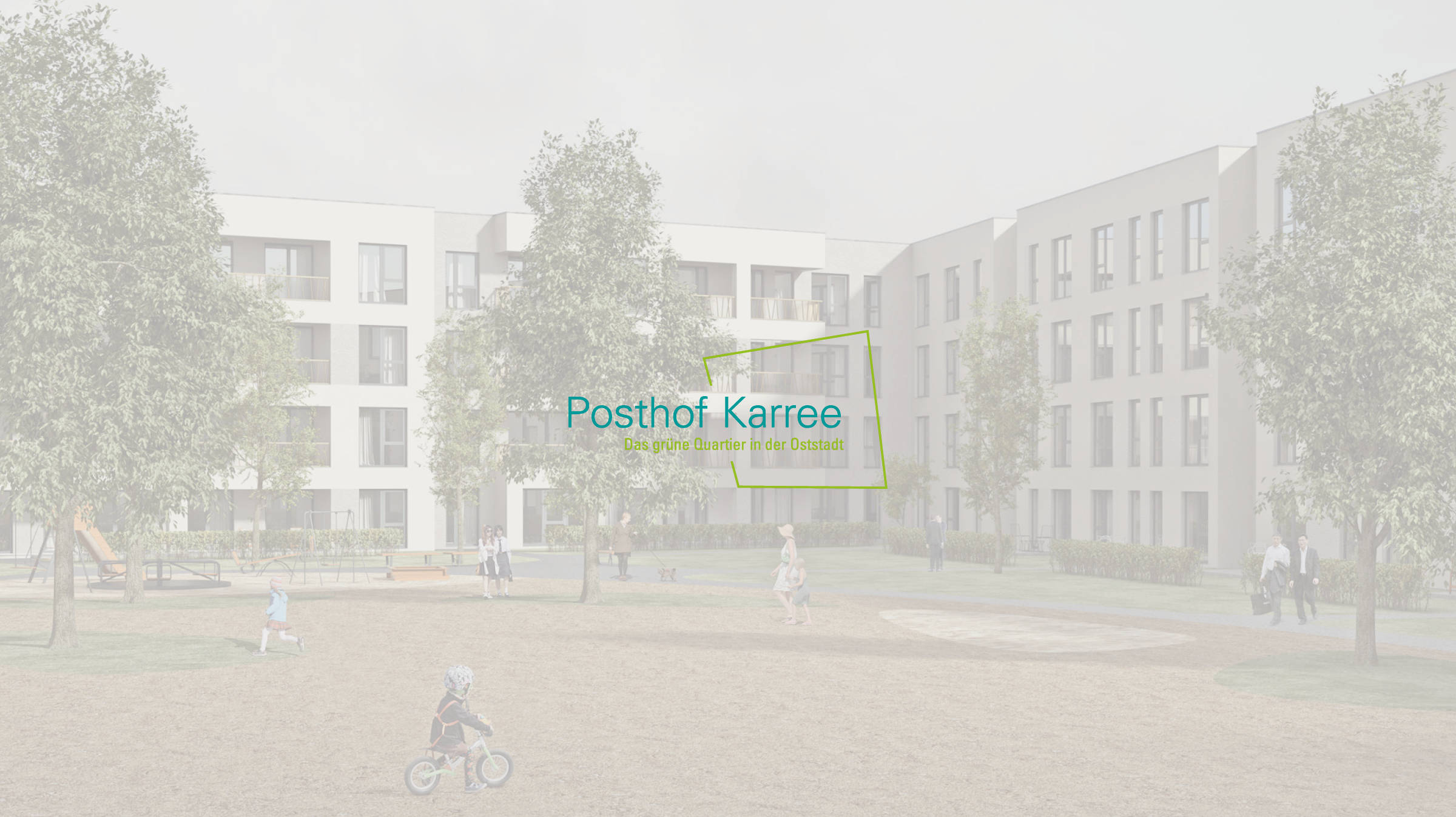 Erfurt (Allemagne) : Posthof Karree, en-tête